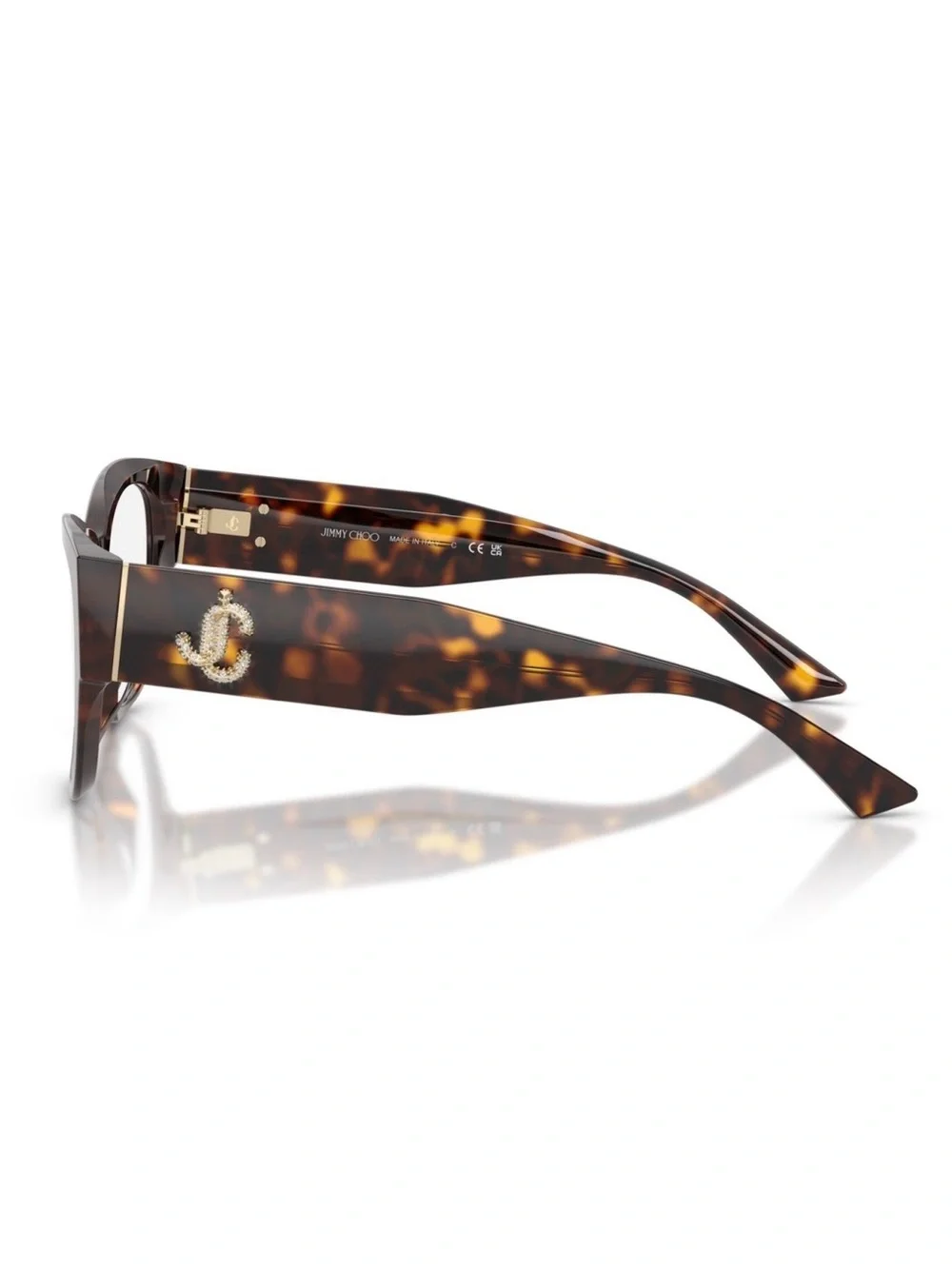 New Jimmy Choo JC3033BU 5002 Tortoiseshell Cat-Eye Glasses Authentic